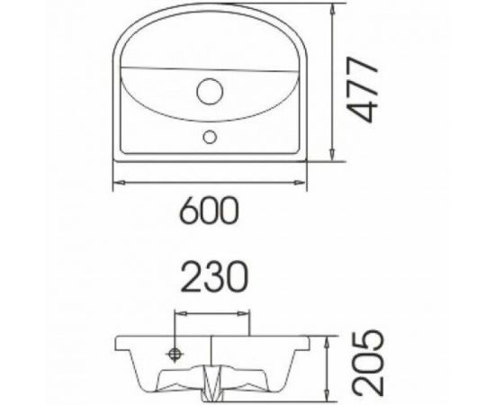 Тумба Stella Polar Концепт 60 1 ящик с раковиной Эрика 60_, изображение 6