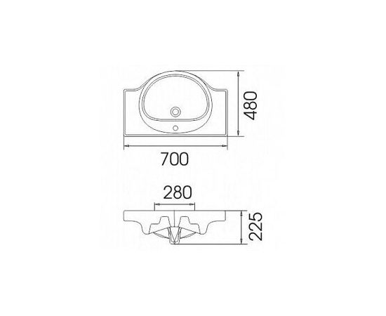 Тумба Stella Polar Концепт 70 с раковиной Эрика 70_, изображение 6