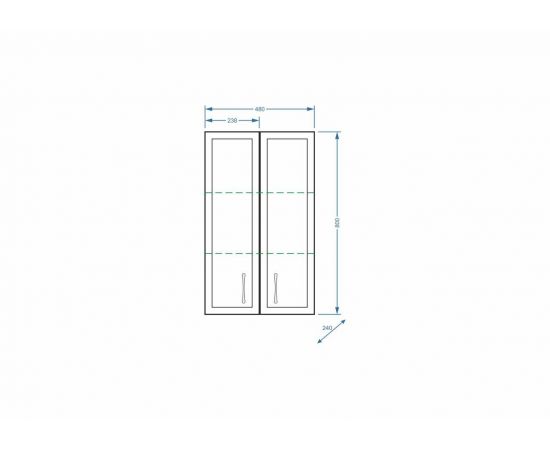 Шкаф подвесной Stella Polar Концепт 48/80_, изображение 4