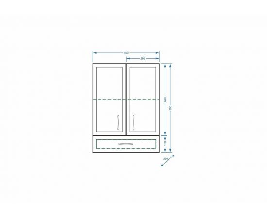 Шкаф подвесной Stella Polar Концепт 60/80 1 ящик_, изображение 4