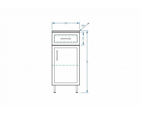 Комод Stella Polar Концепт 36 1 ящик_, изображение 4