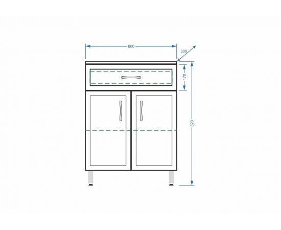 Комод Stella Polar Концепт 60 1 ящик_, изображение 4