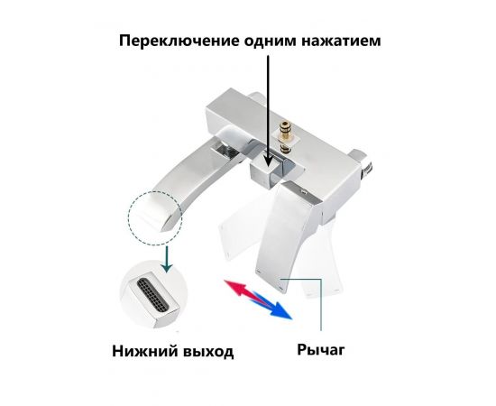 Душевая система  ALMAes Turia SDI1820 хром_, изображение 13