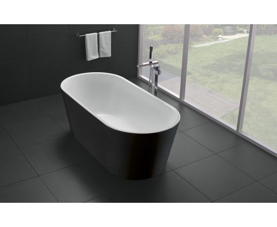 Акриловая ванна без перелива BelBagno BB71-1700-NERO-W0 1700x800x600_, изображение 2