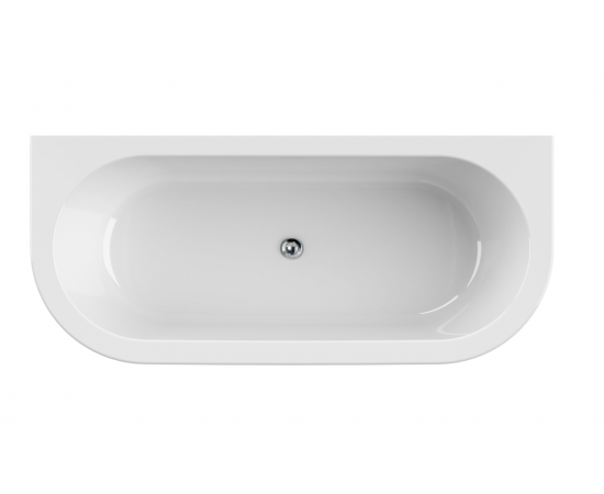 Акриловая ванна CEZARES SLIM WALL-180-80-60-NERO-SET_, изображение 2