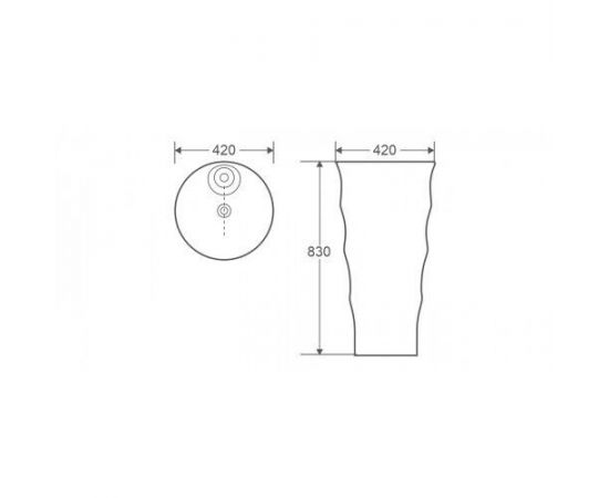 Раковина WeltWasser WW LEERBACH 4242 GL-WT_, изображение 2