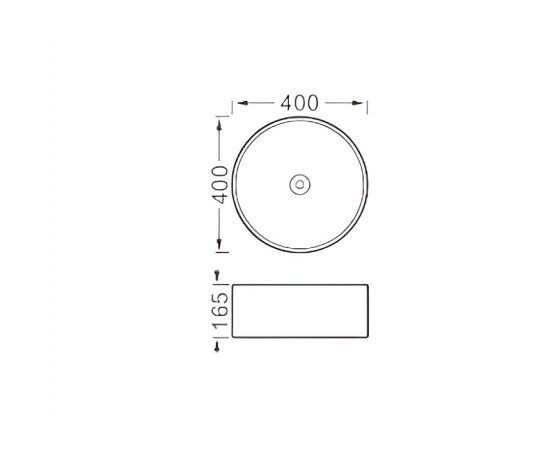 Раковина накладная для установки на столешницу Aquatek AQ5118-MB 400х400х165_, изображение 2