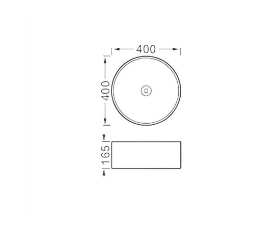 Раковина накладная для установки на столешницу Aquatek AQ5118-MG 400х400х165_, изображение 2