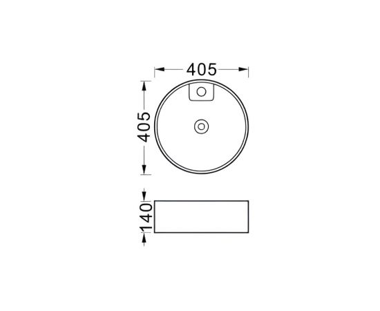 Раковина накладная для установки на столешницу Aquatek ЕВРОПА AQ5212-MG 405х405х140_, изображение 2