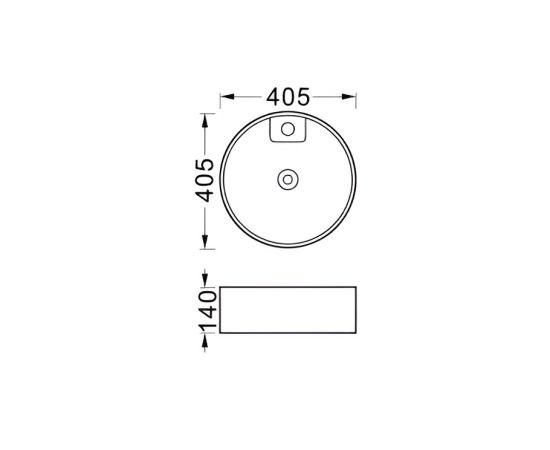 Раковина накладная для установки на столешницу Aquatek ЕВРОПА AQ5212-MW 405х405х140_, изображение 2