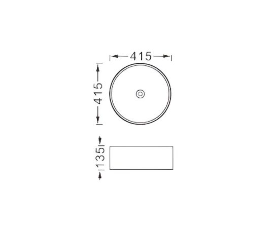 Раковина накладная для установки на столешницу Aquatek ЕВРОПА AQ5558-MB 415х415х135_, изображение 2