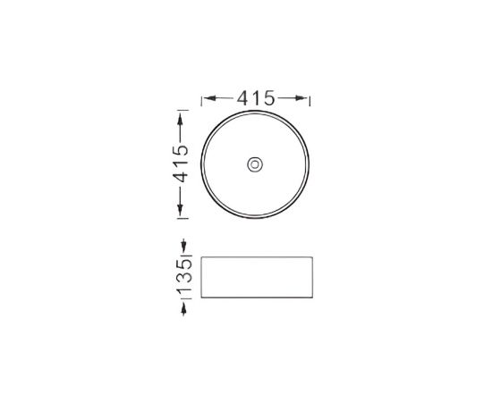 Раковина накладная для установки на столешницу Aquatek ЕВРОПА AQ5558-MG 415х415х135_, изображение 2