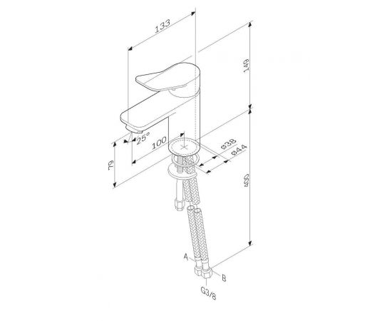 Смеситель для раковины AM.PM X-Joy F85A02122_, изображение 9