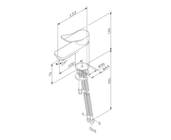 Смеситель для раковины AM.PM X-Joy F85A02100_, изображение 8