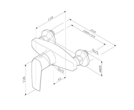 Смеситель для душа AM.PM Gem F90A20022_, изображение 3