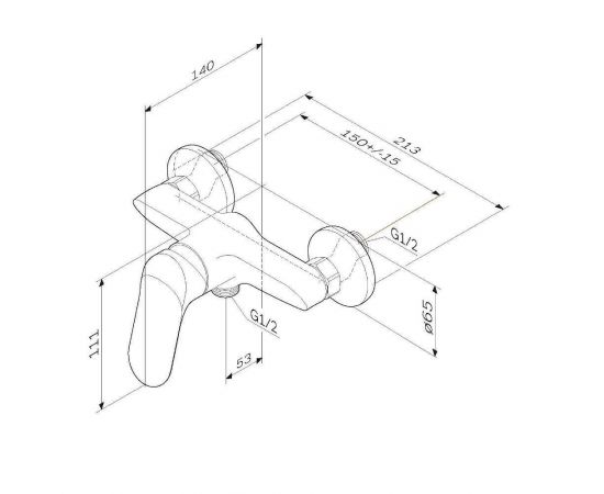 Смеситель для душа AM.PM Sunny F85C20000_, изображение 8