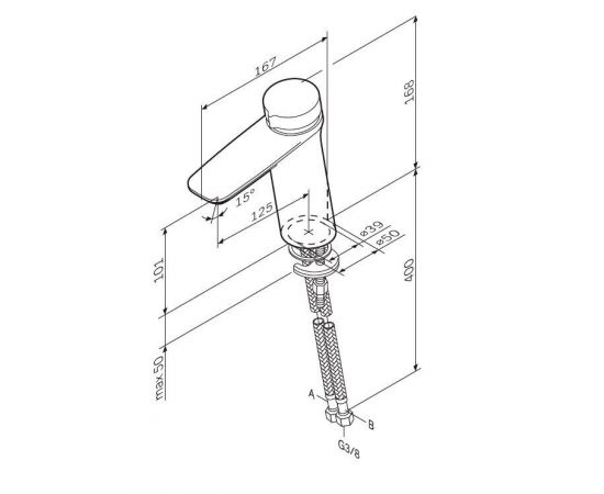 Смеситель для раковины AM.PM Inspire V2.0 F50A02500_, изображение 2