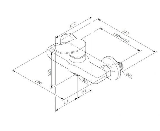 Смеситель для душа AM.PM X-Joy F85A20000_, изображение 8