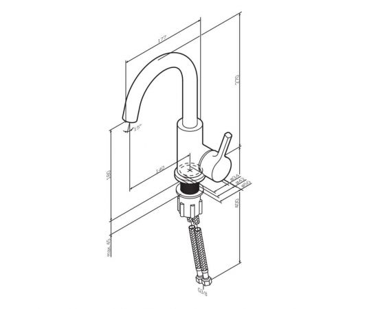 Смеситель для раковины AM.PM X-Joy F85B02700_, изображение 10