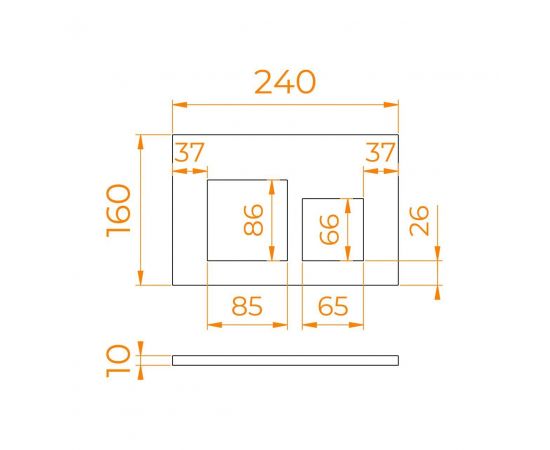 Кнопка слива RGW SWH-09B_, изображение 2