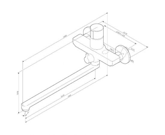 Смеситель для ванны и душа AM.PM X-Joy F85A90500_, изображение 13