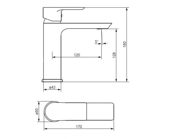 Смеситель для раковины Damixa Apollo 470210300_, изображение 5