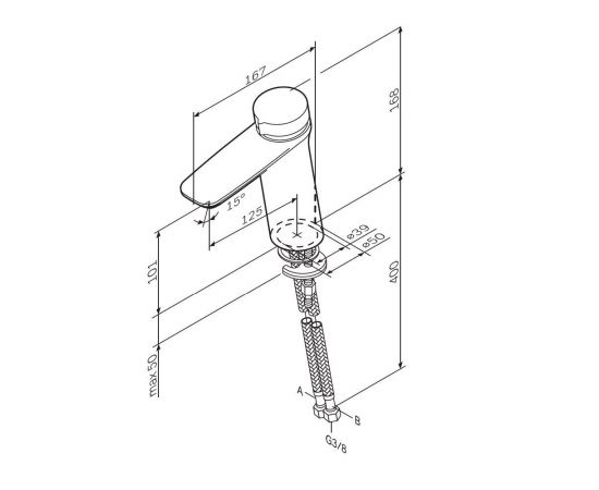 Смеситель для раковины AM.PM Inspire V2.0 F50A02522_, изображение 10