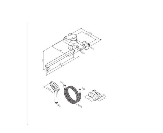 Смеситель для ванны и душа AM.PM X-Joy F85A95000_, изображение 3