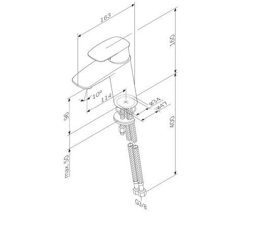 Смеситель для раковины AM.PM Spirit V2.1 F71A02100_, изображение 8