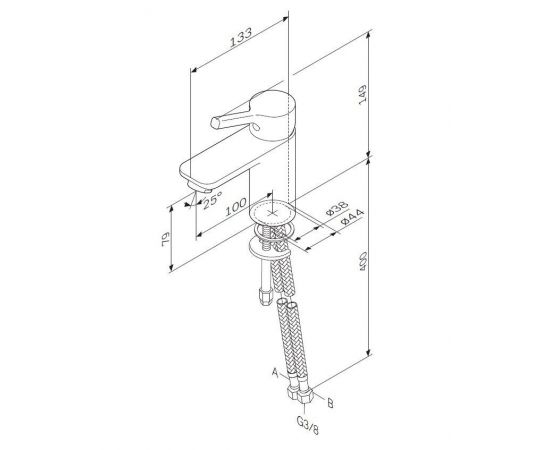 Смеситель для раковины AM.PM X-Joy S F85B02100_, изображение 8