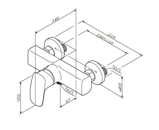 Смеситель для душа AM.PM Spirit V2.1 F71A20000_, изображение 2