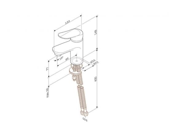 Смеситель для раковины AM.PM Sunny F85C02100_, изображение 8