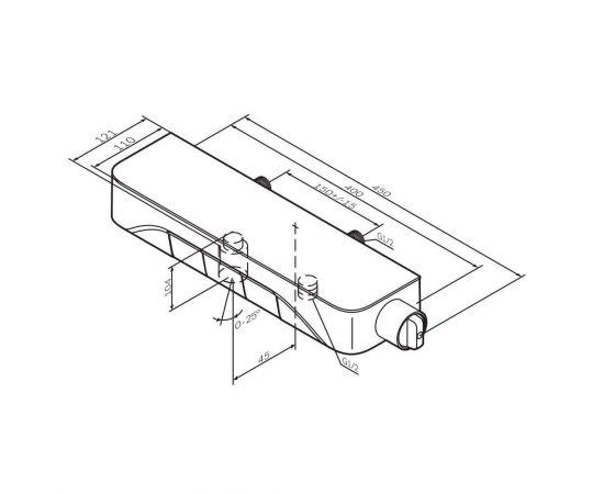 Смеситель для ванны и душа AM.PM Func F8F10500_, изображение 9