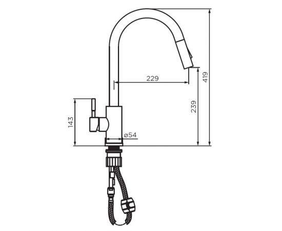 Смеситель для кухни Dorff Logic D3007533_, изображение 9