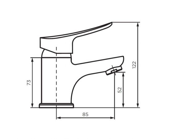 Смеситель для раковины Dorff Norma D1002100_, изображение 3