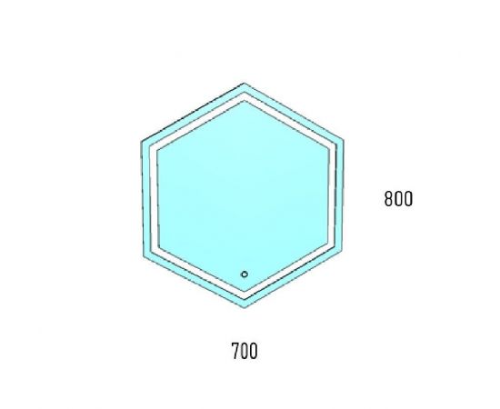 Зеркало Corozo LED Теор 700*800 сенсор_, изображение 3
