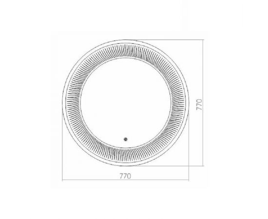 Зеркало Corozo LED Парма-круг D770 сенсор_, изображение 4