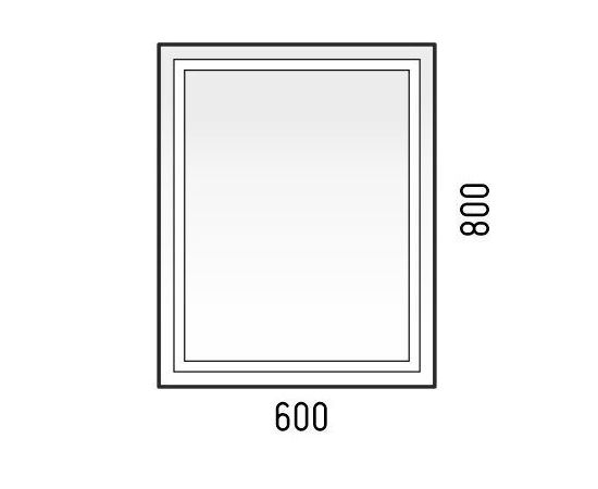 Зеркало Corozo LED Барго 600х800 сенсор_, изображение 3