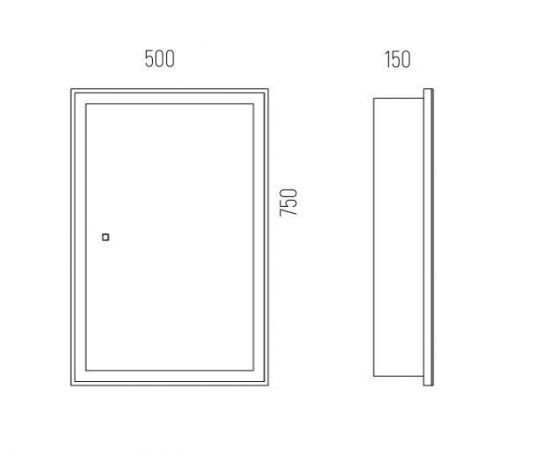 Зеркало-шкаф Corozo LED Толедо 50/С универсальное белое_, изображение 5