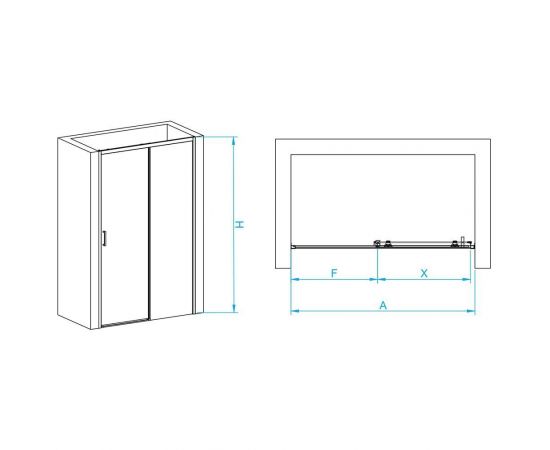 Душевая дверь RGW PA-017 120 прозрачное_, изображение 2