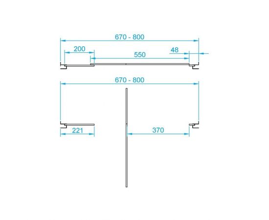 Душевая дверь RGW PA-02B NEW 70 прозрачное_, изображение 4