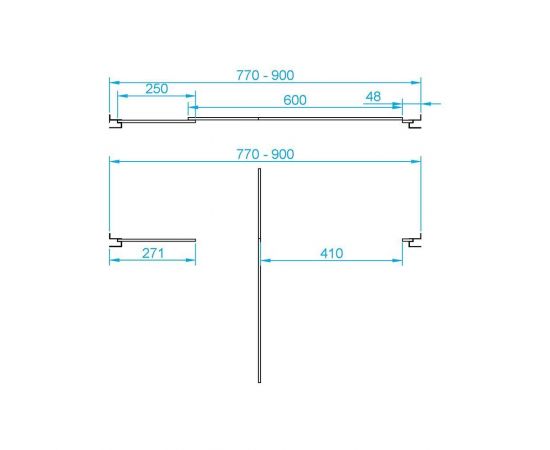 Душевая дверь RGW PA-02B NEW 80 прозрачное_, изображение 4