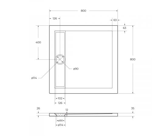 Акриловый поддон BelBagno TRAY-BB-DUE-A-80-4-W0_, изображение 14