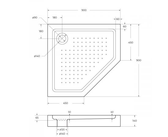 Акриловый поддон BelBagno TRAY-BB-P-90-15-W_, изображение 11