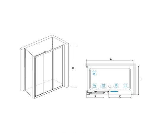 Душевой уголок RGW Classic CL-40-1 (CL-11 + Z-060-1) 040940158-011_, изображение 2