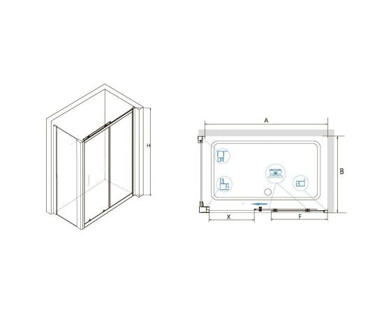 Душевой уголок RGW Classic CL-48-1 (CL-14 + Z-060-1) 320948108-011_, изображение 3