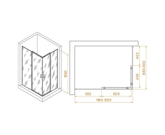 Душевой уголок RGW Passage PA-040B 3508104092-14_, изображение 2