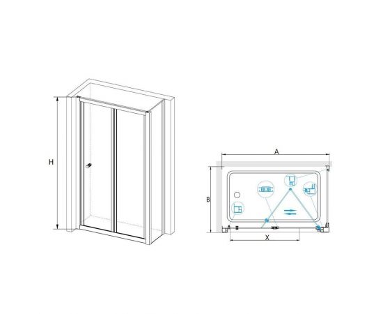 Душевой уголок RGW Classic CL-31-1 (CL-21 + Z-060-1) 040931199-011_, изображение 2