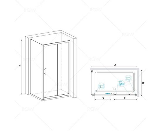 Душевой уголок RGW Passage PA-145 020814584-11_, изображение 2