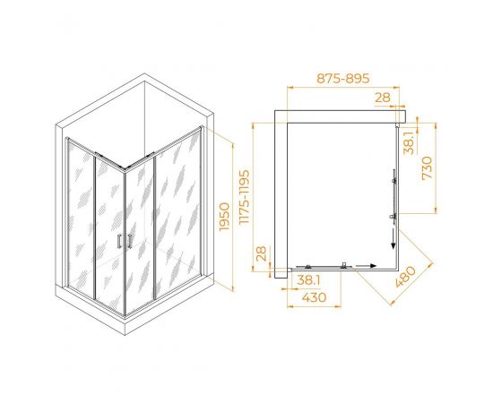 Душевой уголок RGW Passage PA-246B 030824692-14_, изображение 2